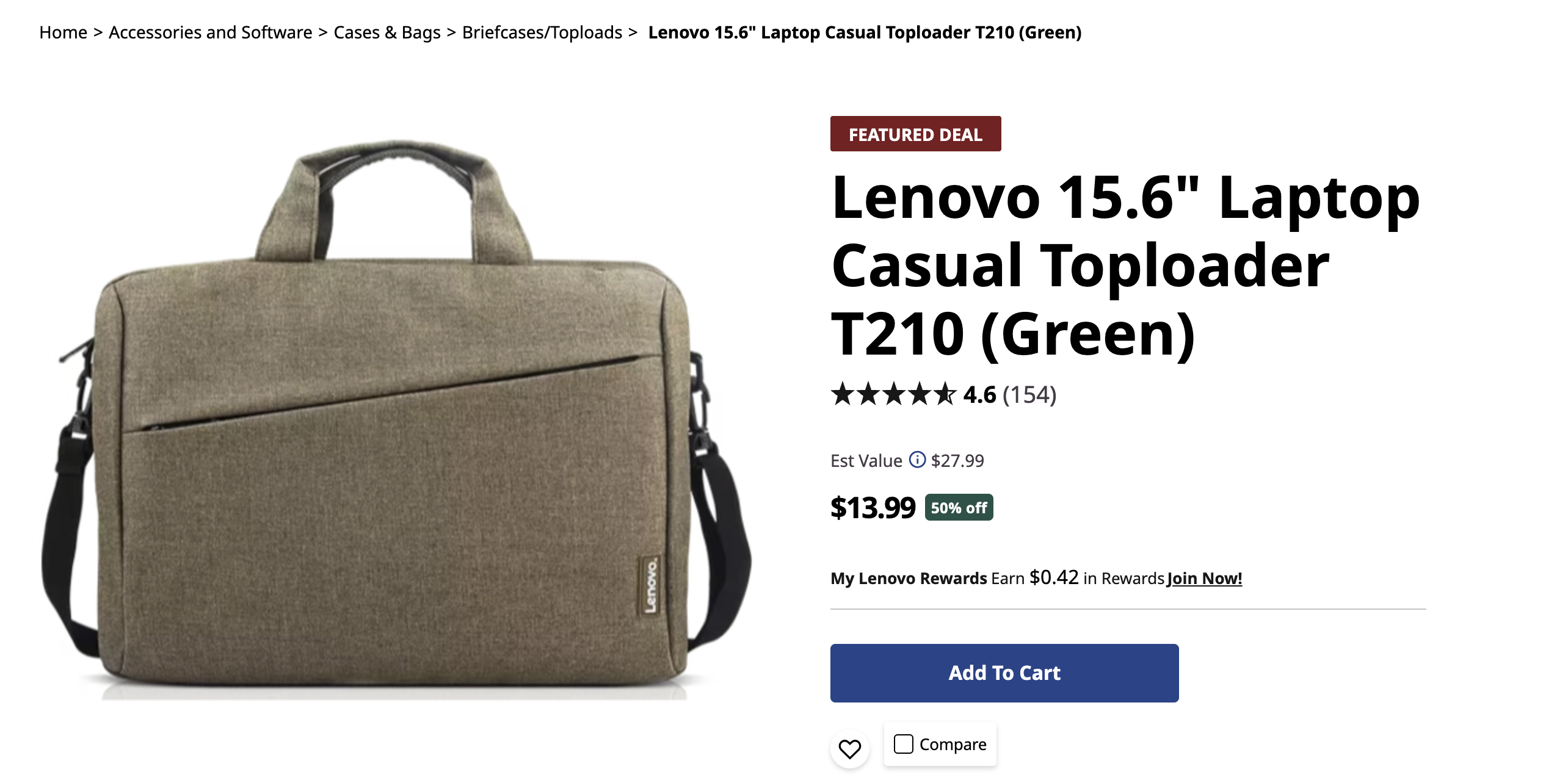 lenovo 랩탑가방 13.99불